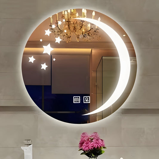 Miroir de Salle de Bain | Nuit LED - Miroir émoi - Miroir de Salle de Bain LED 